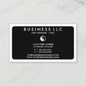 モダン陰陽（色のカスタマイズ） 名刺 (裏面)