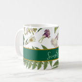 モダン離れエレガント春と花 コーヒーマグカップ (正面左)