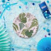 モダン離れエレガント春と花 ペーパープレート (パーティー)