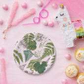 モダン離れエレガント春と花 ペーパープレート (パーティー)