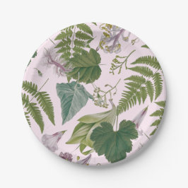 モダン離れエレガント春と花 ペーパープレート