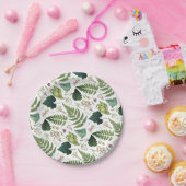 モダン離れエレガント春と花 ペーパープレート (パーティー)