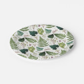 モダン離れエレガント春と花 ペーパープレート (アングル)