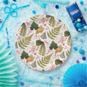 モダン離れエレガント春と花 ペーパープレート (パーティー)