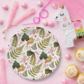 モダン離れエレガント春と花 ペーパープレート (パーティー)