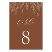 モダン離れテラミニマル結婚 テーブルナンバー (裏面)