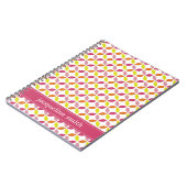 モダン離れパーソナライズされたノート – ピンク ノートブック (左側)