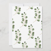 モダン離れモノグラム結婚s 招待状 (裏面)