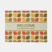 モダン離れ秋幾何学模様 ドアマット (正面)