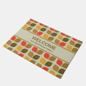 モダン離れ秋幾何学模様 ドアマット (アングル)