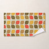 モダン離れ秋幾何学模様 バスタオルセット (ハンドタオル)