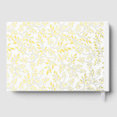 モダン離れ箔とフレーム結婚s ゲストブック (裏面)