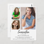 モダン離れCollege Trunkパーティー用3 Photo ポストカード (正面/裏面)