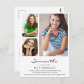 モダン離れCollege Trunkパーティー用3 Photo ポストカード (正面/裏面)