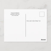 モダン離れCollege Trunkパーティー用3 Photo ポストカード (裏面)