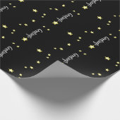 モダン雪だるま ラッピングペーパー (角)