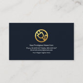 モダン電カラフル球電気技師 名刺 (裏面)