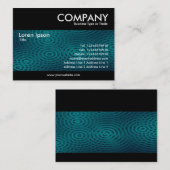 モダン電雨ダークターコイズ 名刺 (正面/裏面)