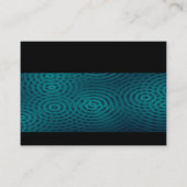 モダン電雨ダークターコイズ 名刺 (裏面)