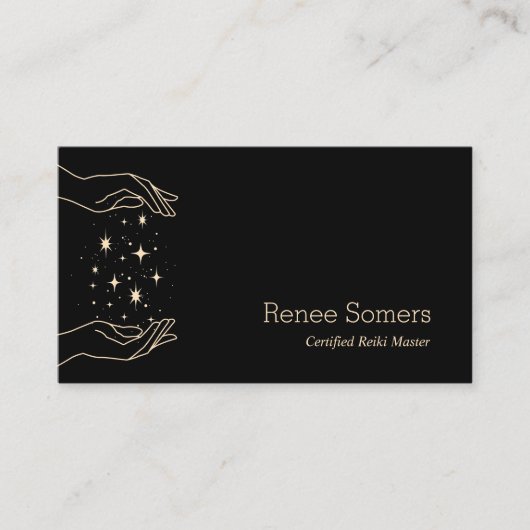 モダン霊気マスターエネルギーマッサージ 名刺