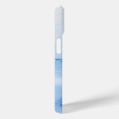 モダン青+白色彩の鮮やか芸術(名前あり) Case-Mate iPhoneケース (裏面 / 右)