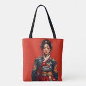 モダン韓服の肖像画トートバッグ トートバッグ (裏面)
