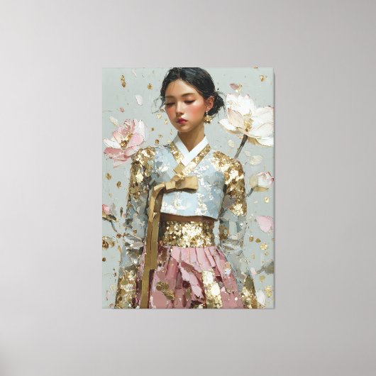 モダン韓服アートプリント キャンバスプリント (正面)