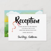 モダン音楽結婚フェスティバルフィールドイベント セーブザデート (正面/裏面)