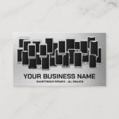 モダン頭が切れるプロフェッショナル電話の修復 名刺 (正面)