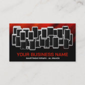 モダン頭が切れるプロフェッショナル電話の修復 名刺 (正面)