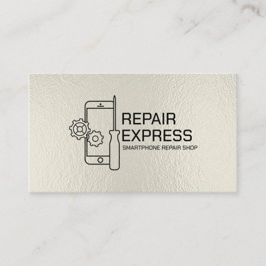 モダン頭が切れるプロフェッショナル電話の修復 名刺 (正面)