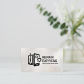 モダン頭が切れるプロフェッショナル電話の修復 名刺 (スタンド正面)