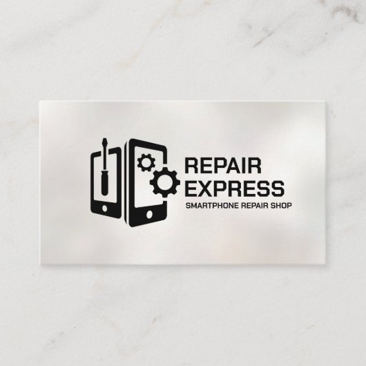 モダン頭が切れるプロフェッショナル電話の修復 名刺 (正面)