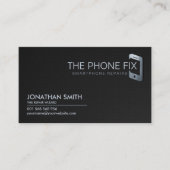 モダン頭が切れる電話の修理 名刺 (正面)