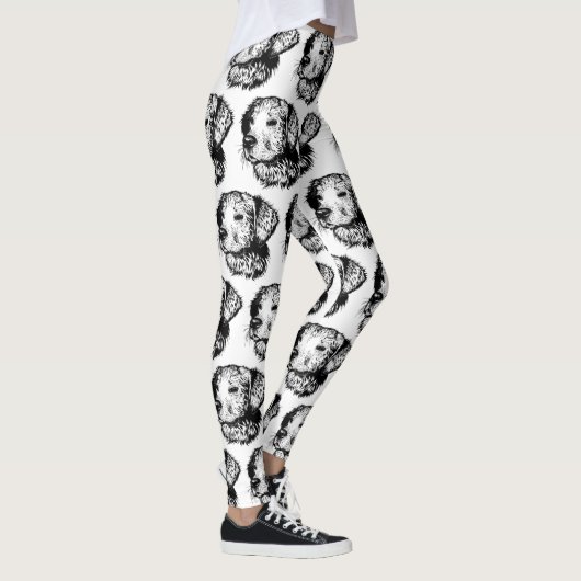 モダン顔ペットフォトキッズウーマンフィットネススポーツ レギンス (右)