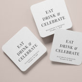 モダン食べドック スクエアペーパーコースター