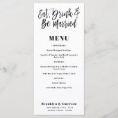 モダン食べDrink Beのメ結婚ニュー・カー結婚したド メニュー (正面)