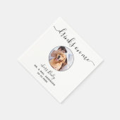 モダン飲み物カスタムPhoto Pet 結婚's スタンダードカクテルナプキン (角)