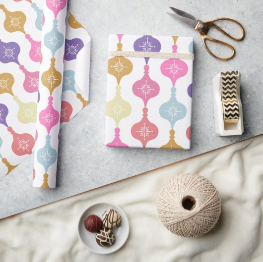 モダン飾り ラッピングペーパー (クラフト)