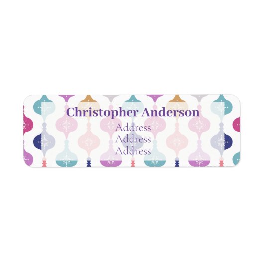 モダン飾り ラベル (正面)