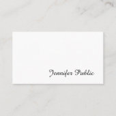 モダン高度な手書きスクリプお洒落ト 名刺 (正面)