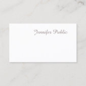 モダン高度な手書きスクリプ頭が切れるト 名刺 (正面)