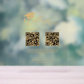 モダン高校卒業大学基金QRコード アクリルサイン (ニュートラル)