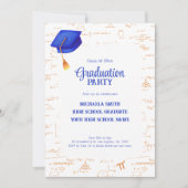モダン高校卒業 招待状 (正面)