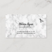 モダン髪型美容師大理石 名刺 (裏面)