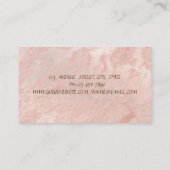 モダン魅力的エレガント 名刺 (裏面)