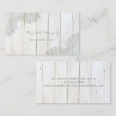 モダン魅力的レース、木のテクスチャ 名刺 (正面/裏面)