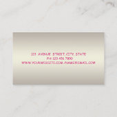 モダン魅力的光フェイク灯 名刺 (裏面)