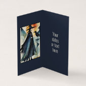 モダン魔女 – 抽象芸術アートワーク3 – ファンおもしろい 名刺 (内部)