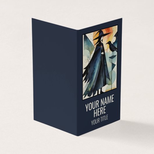 モダン魔女 – 抽象芸術アートワーク3 – ファンおもしろい 名刺 (外部)